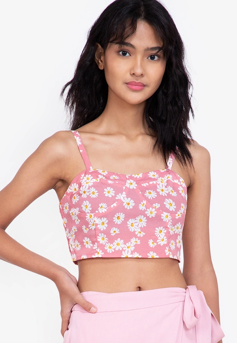 ZALORA BASICS Shirred Back Bustier Top - Billede 3