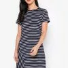 ZALORA BASICS Assymetric Hem T-Shirt Dress