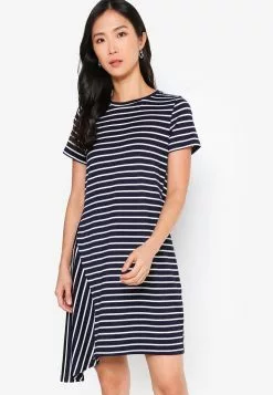 ZALORA BASICS Assymetric Hem T-Shirt Dress