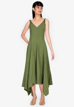 ZALORA BASICS Asymmetric Midi Dress