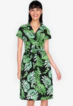 ZALORA BASICS Button Down Midi Dress with Sash