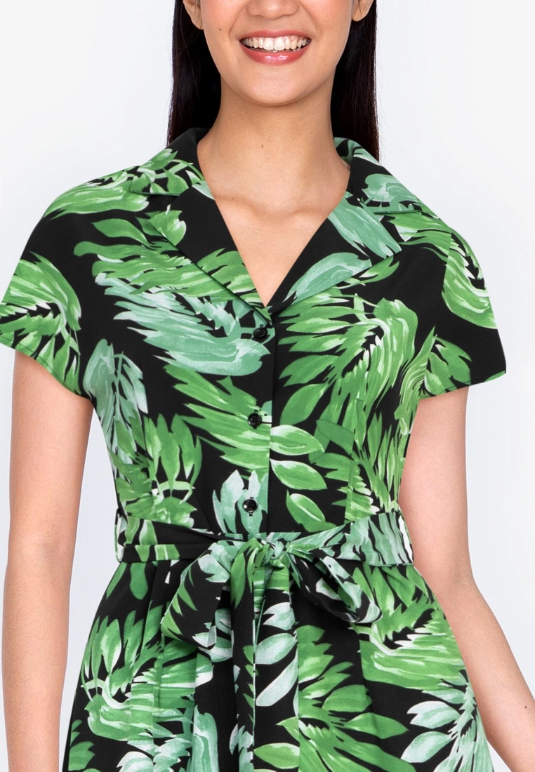 ZALORA BASICS Button Down Midi Dress with Sash - Billede 3