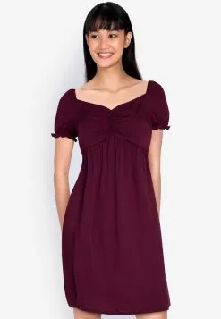 ZALORA BASICS Puff Sleeve Dress