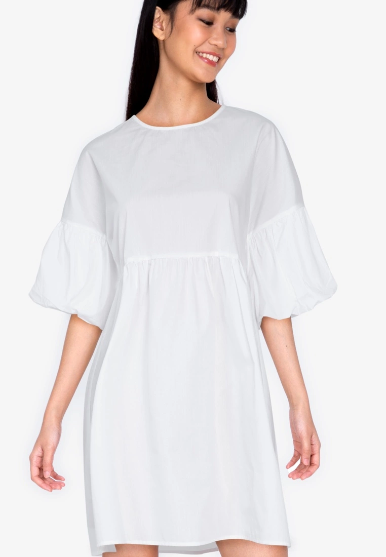ZALORA BASICS Puff Sleeve Babydoll Dress - Billede 3