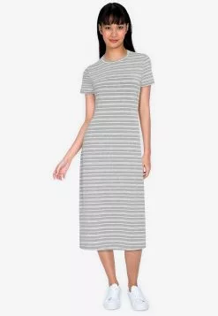 ZALORA BASICS Back Cut Out Midi Dress