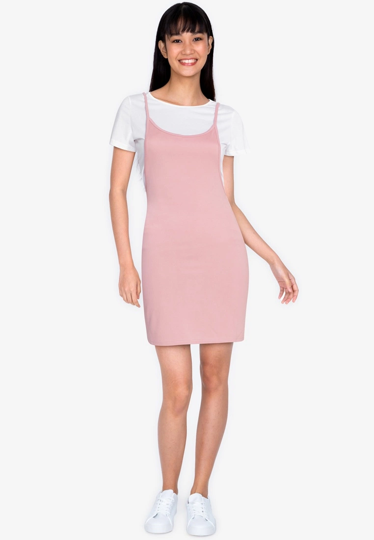 ZALORA BASICS Tie Shoulder 2-in-1 Dress - Billede 4