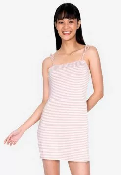ZALORA BASICS Striped Knit Dress
