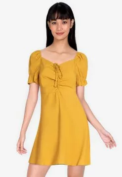 ZALORA BASICS Sweetheart Neckline Mini Dress