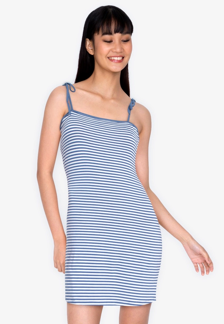 ZALORA BASICS Striped Knit Dress