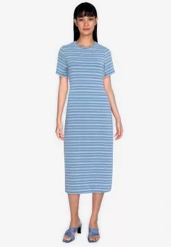 ZALORA BASICS Back Cut Out Midi Dress