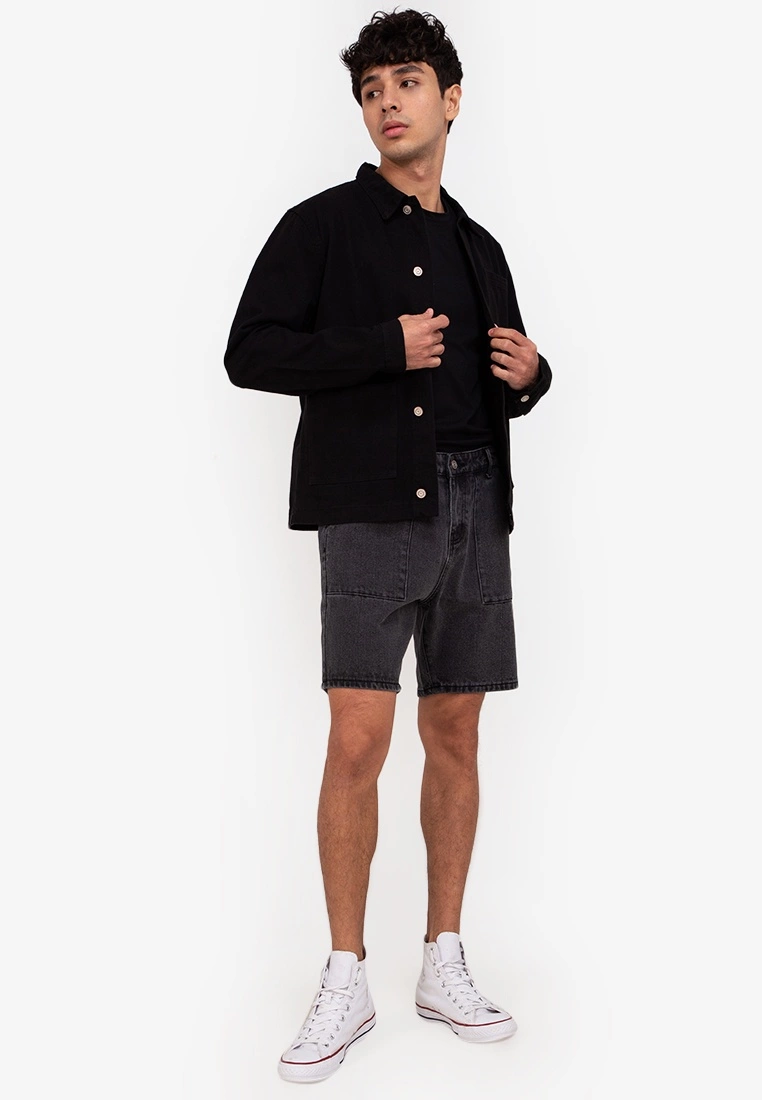 ZALORA BASICS Ripped Bermuda Denim Shorts - Billede 4