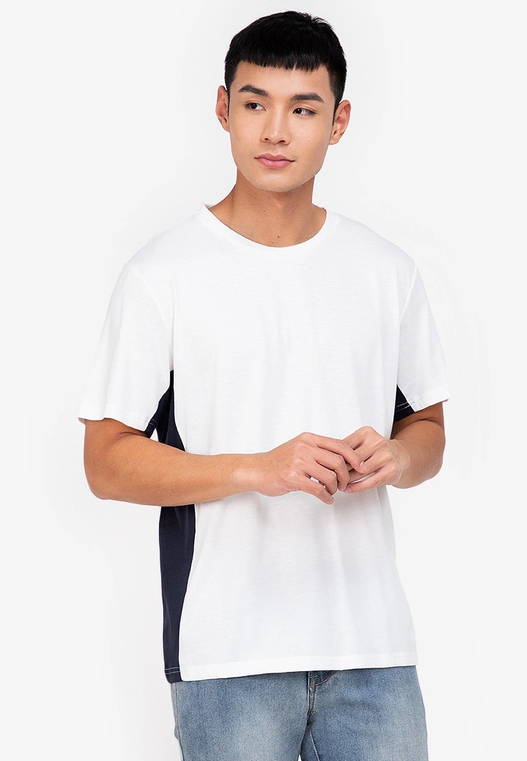 ZALORA BASICS Side Panel T-Shirt