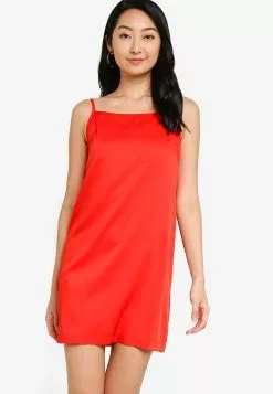 ZALORA BASICS Square Neck Cami Mini Dress