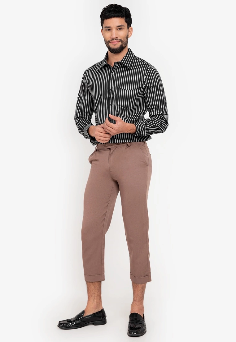 ZALORA BASICS Pencil Stripes Regular Fit Shirt - Billede 4