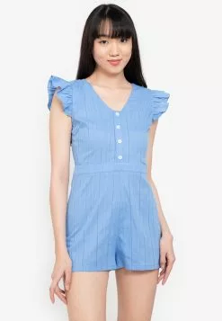ZALORA BASICS Open Back Playsuit