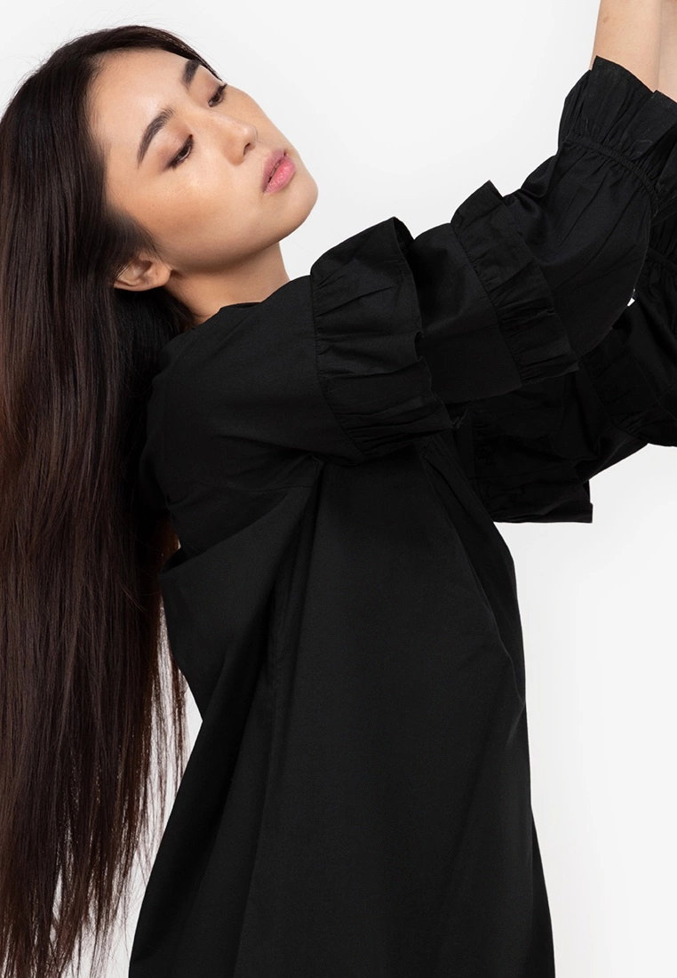 ZALORA BASICS Tiered Sleeve Mini Dress - Billede 3