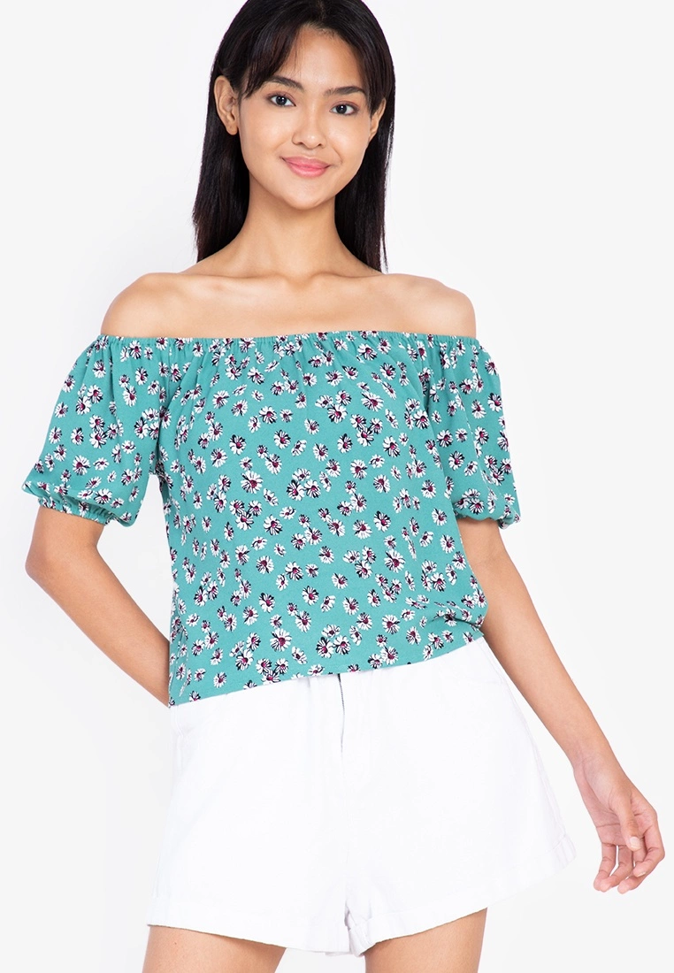 ZALORA BASICS Short Sleeve Off Shoulder Top - Billede 7