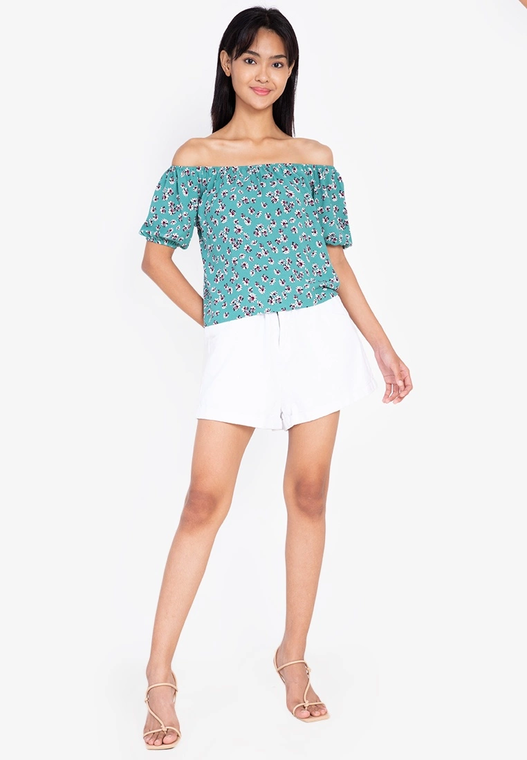 ZALORA BASICS Short Sleeve Off Shoulder Top - Billede 8