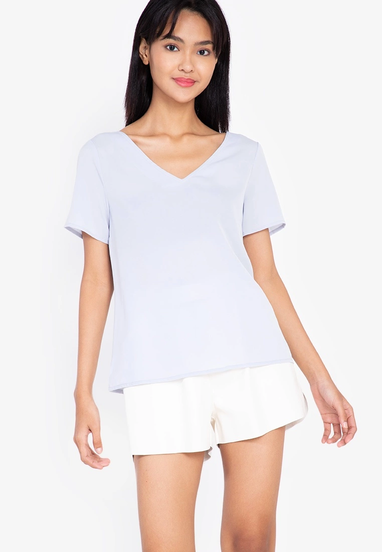 ZALORA BASICS T Back Short Sleeve Top - Billede 7