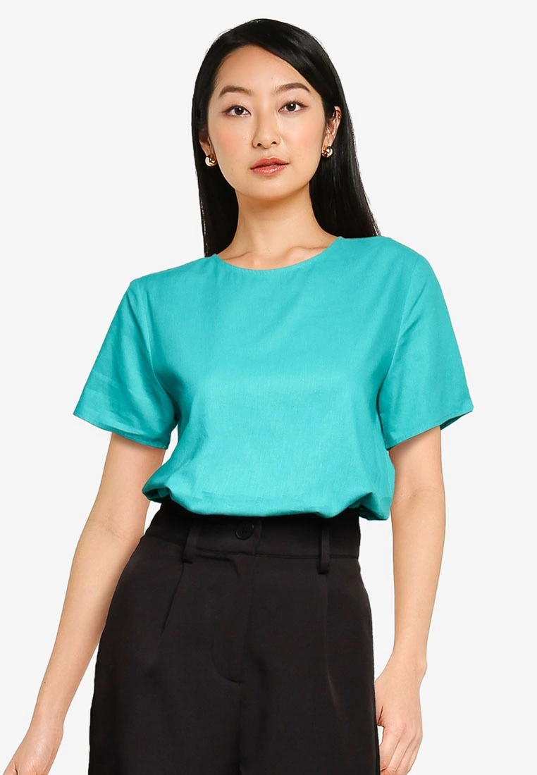 ZALORA BASICS Back Overlap Top