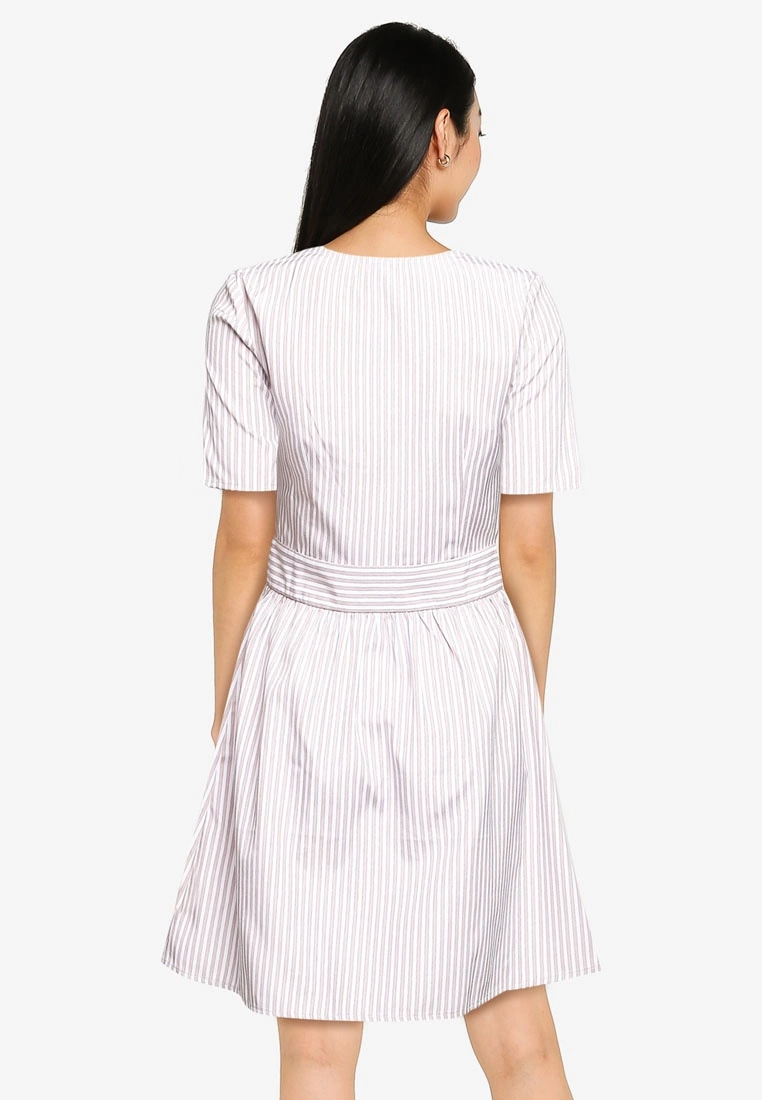 ZALORA BASICS Button Down Striped Dress - Billede 2