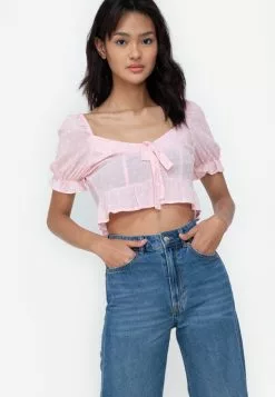 ZALORA BASICS Tie Front Top