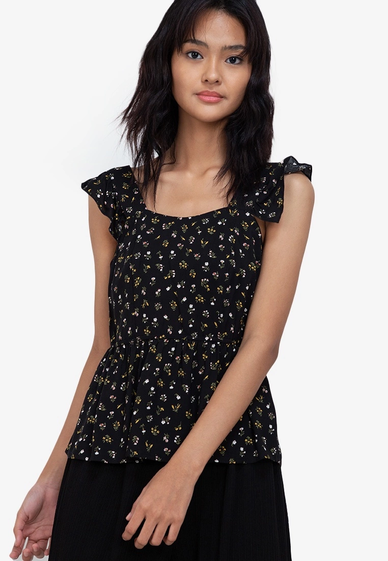 ZALORA BASICS Frill Top - Billede 3