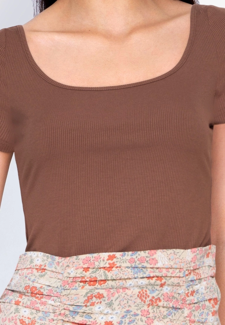 ZALORA BASICS Cap Sleeve Ribbed Top - Billede 3