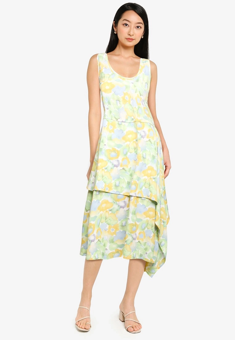 ZALORA BASICS Handkerchief Hem Dress - Billede 4