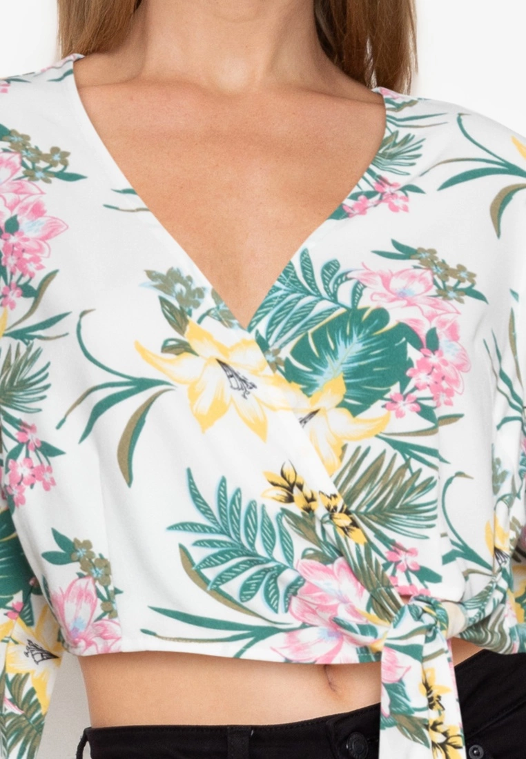 ZALORA BASICS Balloon Sleeves Wrap Top - Billede 3