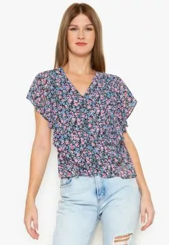 ZALORA BASICS Frill Sleeves Blouse