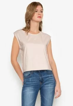 ZALORA BASICS Cropped Sleeveless Top