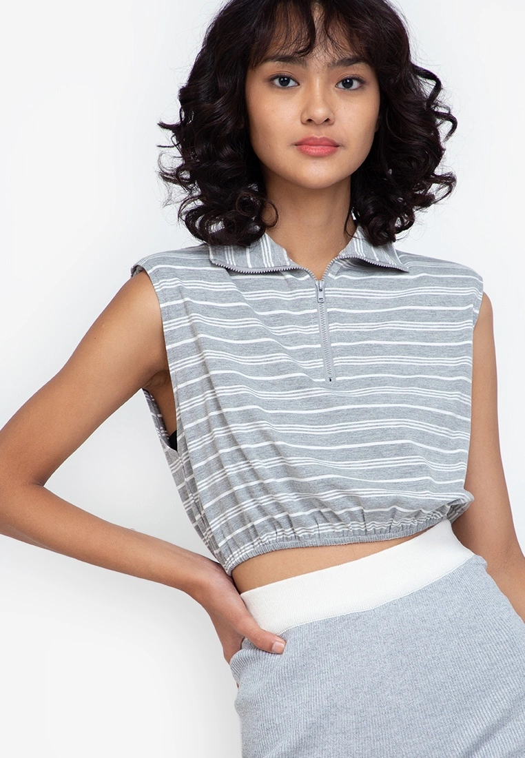 ZALORA BASICS Sleeveless Zip Up Top - Billede 3