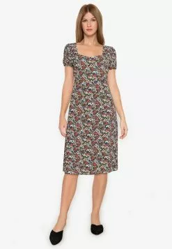 ZALORA BASICS Open Back Midi Dress