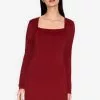ZALORA BASICS Square Neck Mini Dress