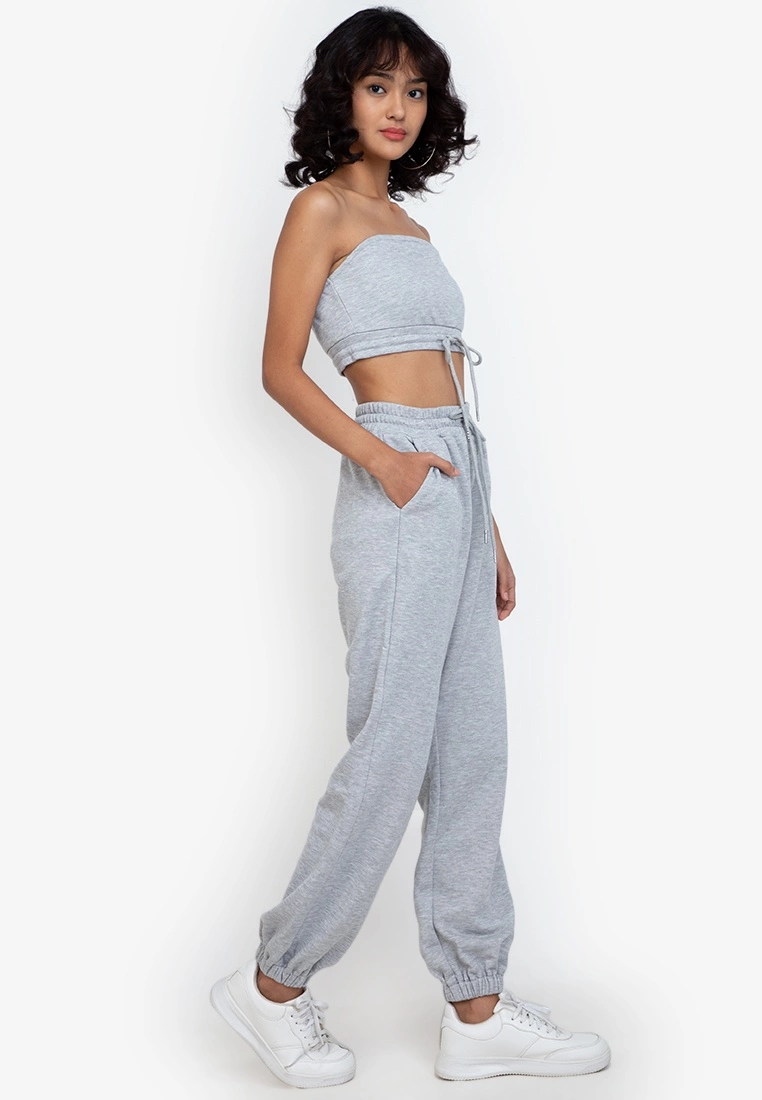 ZALORA BASICS Tie Front Bandeau Top - Billede 4