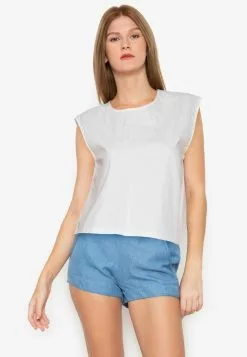 ZALORA BASICS Cropped Sleeveless Top