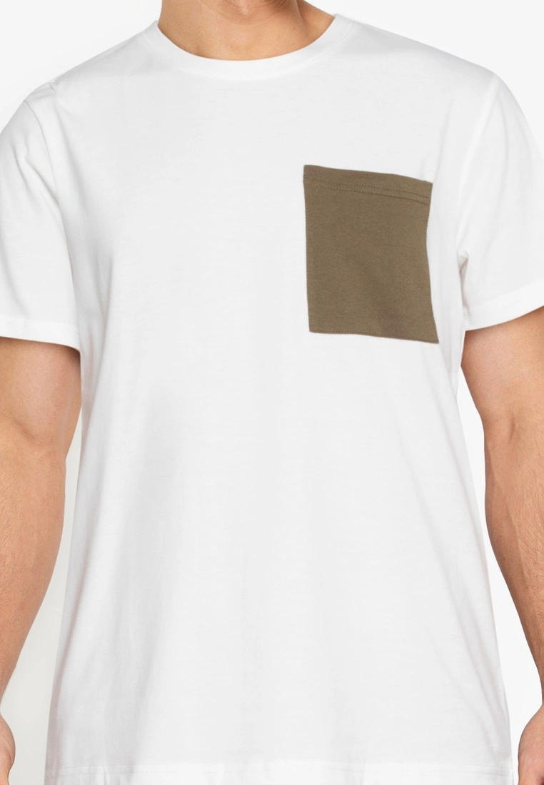 ZALORA BASICS Contrast Pocket T-Shirt - Billede 3