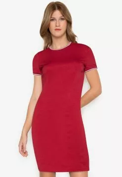 ZALORA BASICS Contrast Trim Bodycon Dress