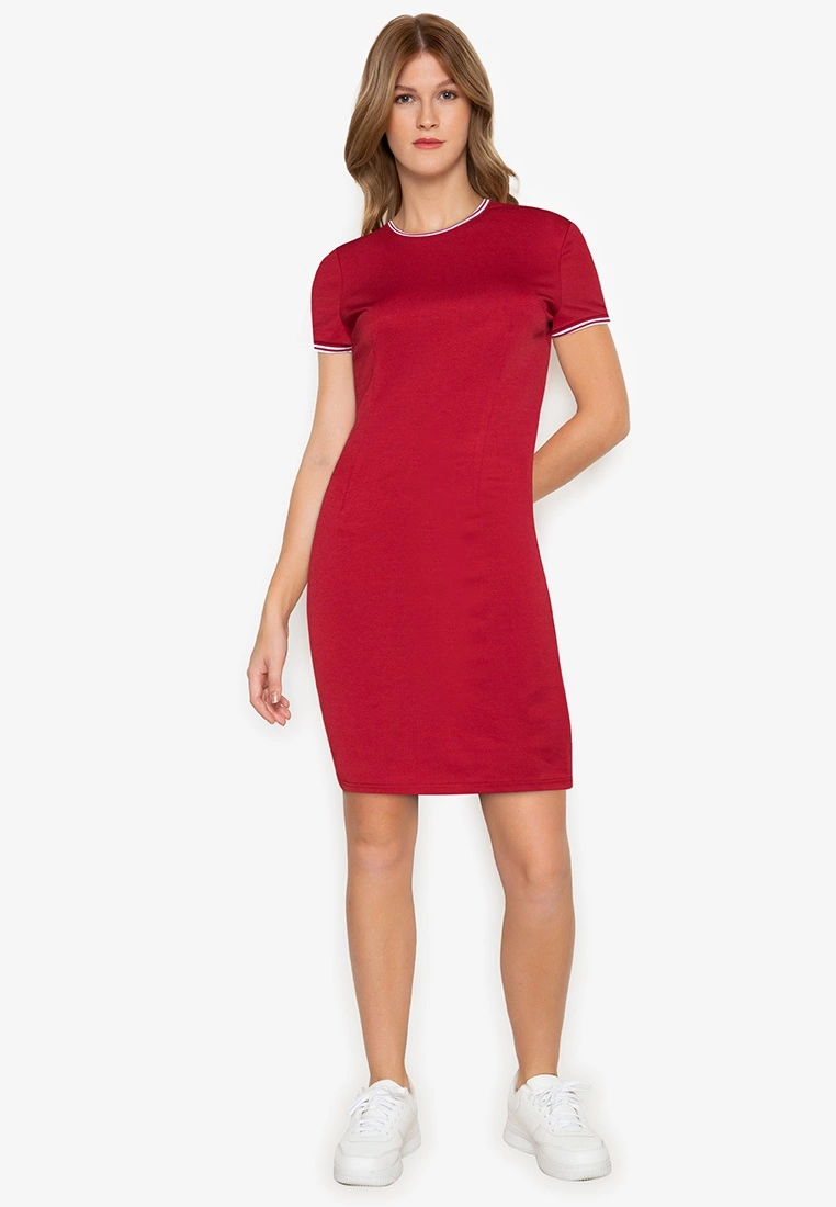 ZALORA BASICS Contrast Trim Bodycon Dress - Billede 4
